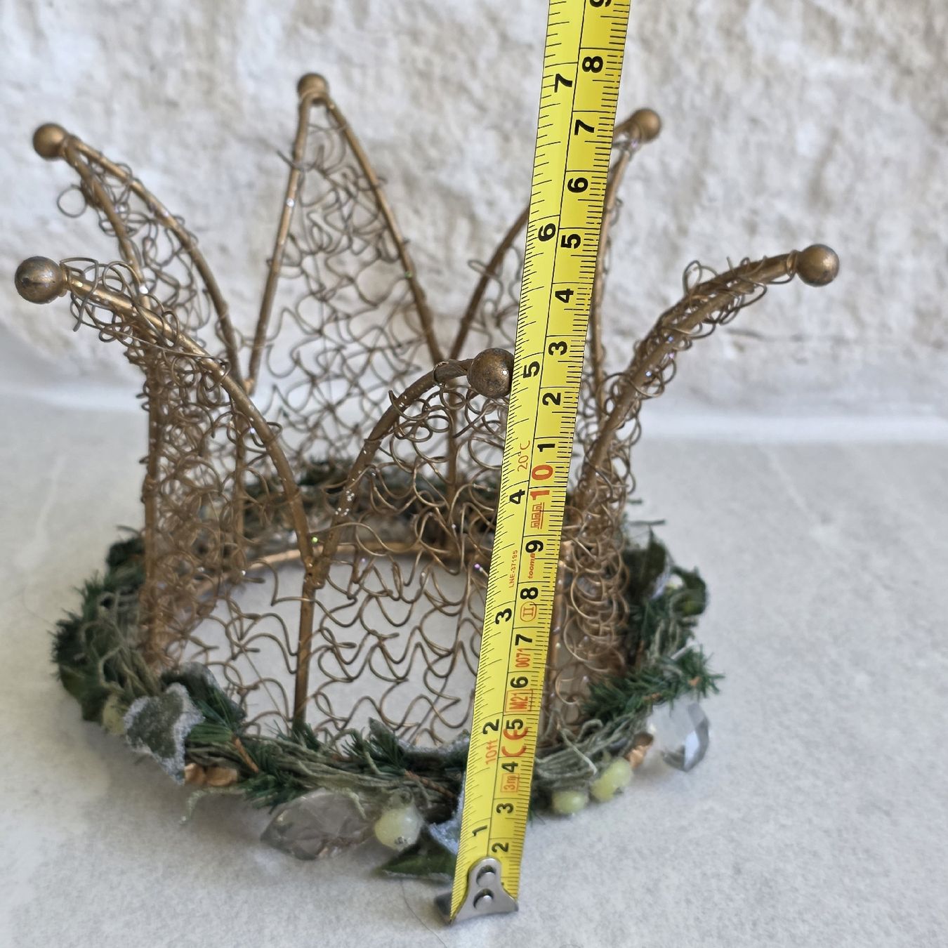 Tutte le decorazioni: Feine Krone Deko, Draht, mit Glitzer – Usato da Rheinsulz venduto da Gilea 2