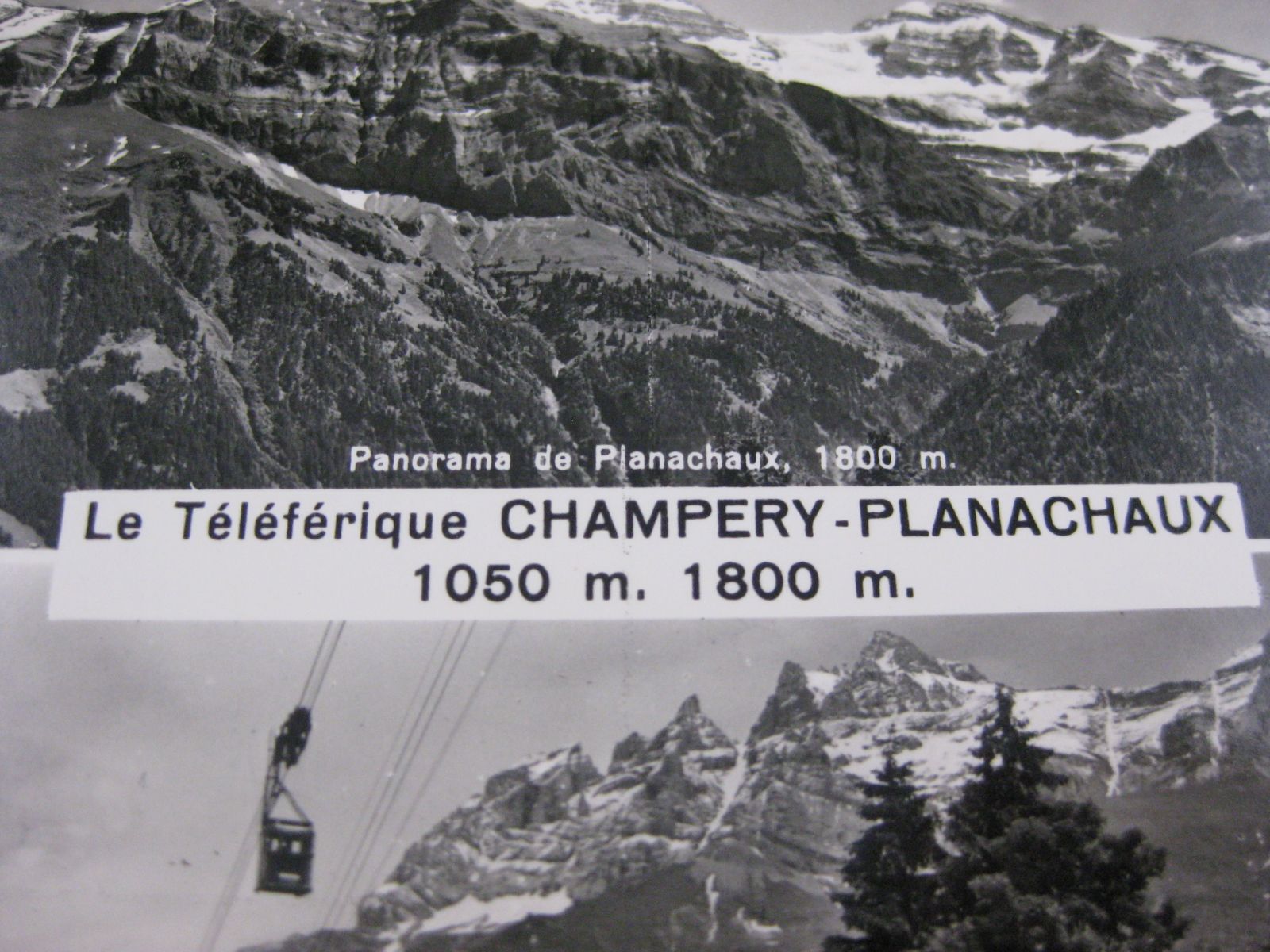 Cartes postales: AK Champery Planachaux mit Bahn – D'occasion à Malters par Marosko 2