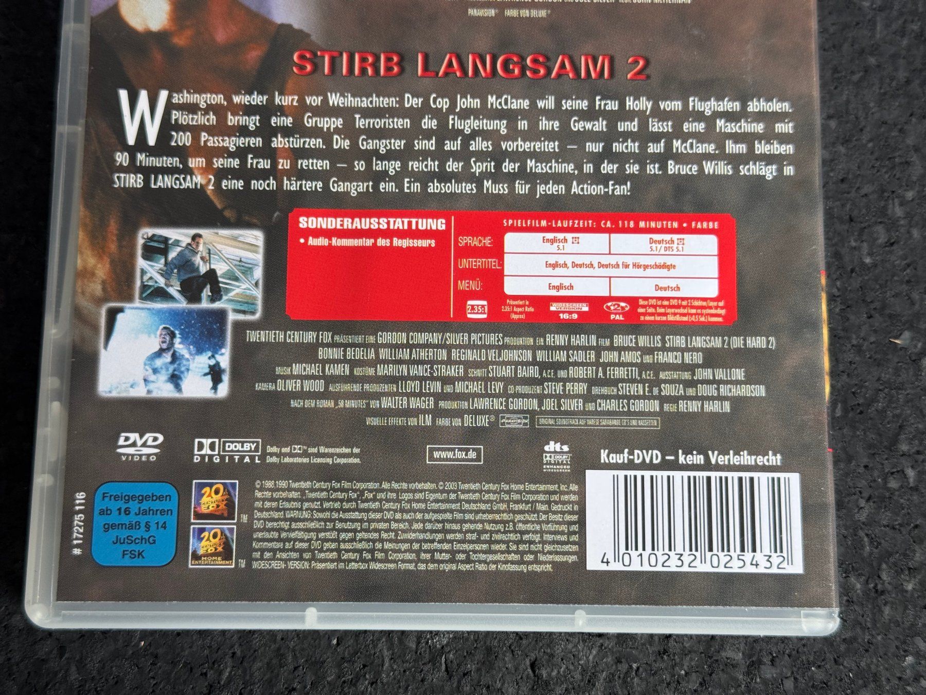 Alle DVDs: Stirb langsam 1+2 "Die Hard 1+2" DVD's EN/DE Bruce Willis – Gebraucht aus Fribourg von tschjoly 3