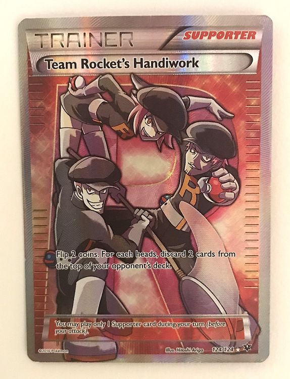 TEAM ROCKET'S HANDIWORK – Full Art – 124/124 – Pokémon XY 🔥 (Gebraucht ...