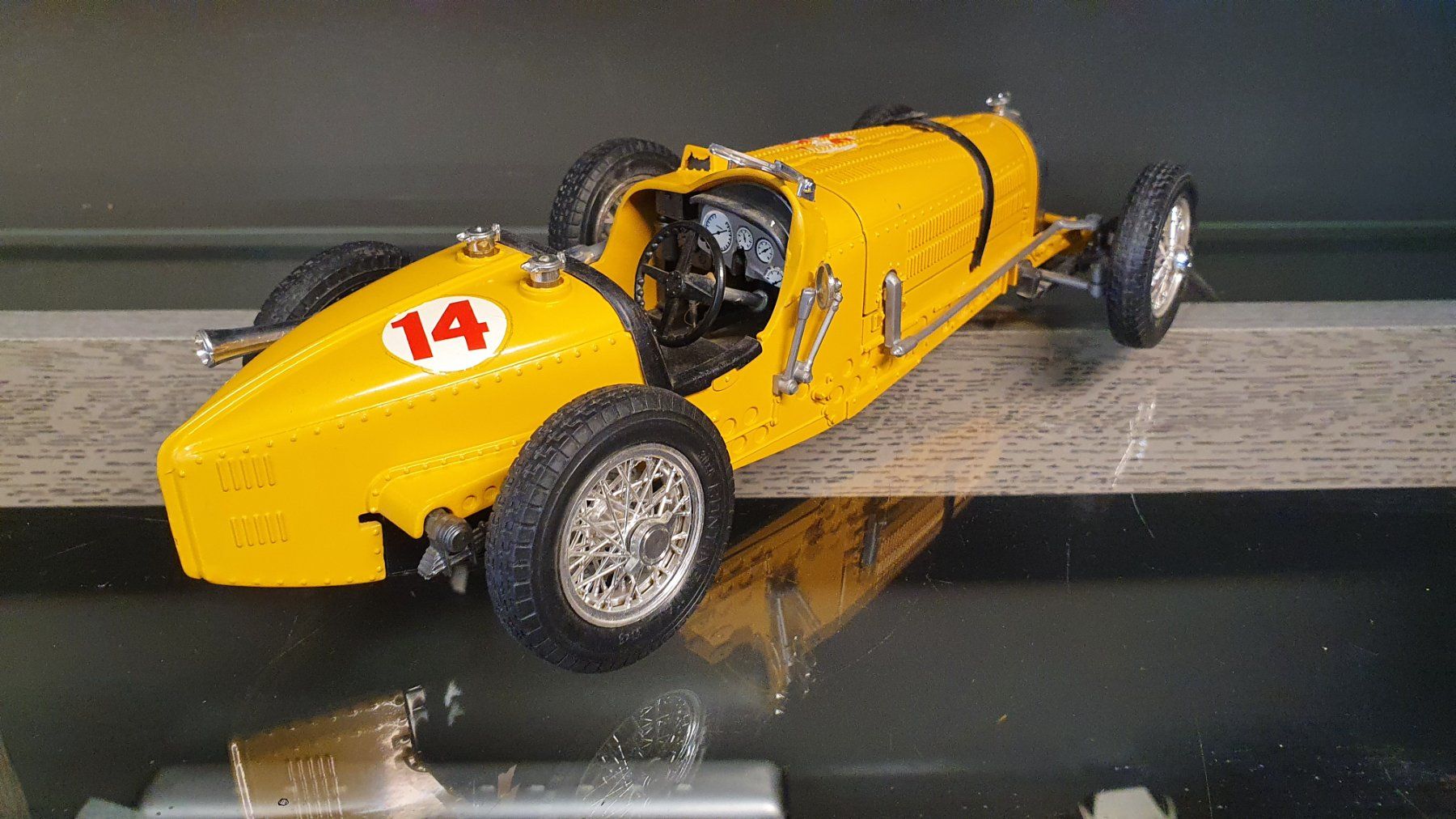 Bburago Voitures modèles: BURAGO: BUGATTI 1934 TYP 59 M:1:18 GELB – D'occasion à Biglen par taunus82 2