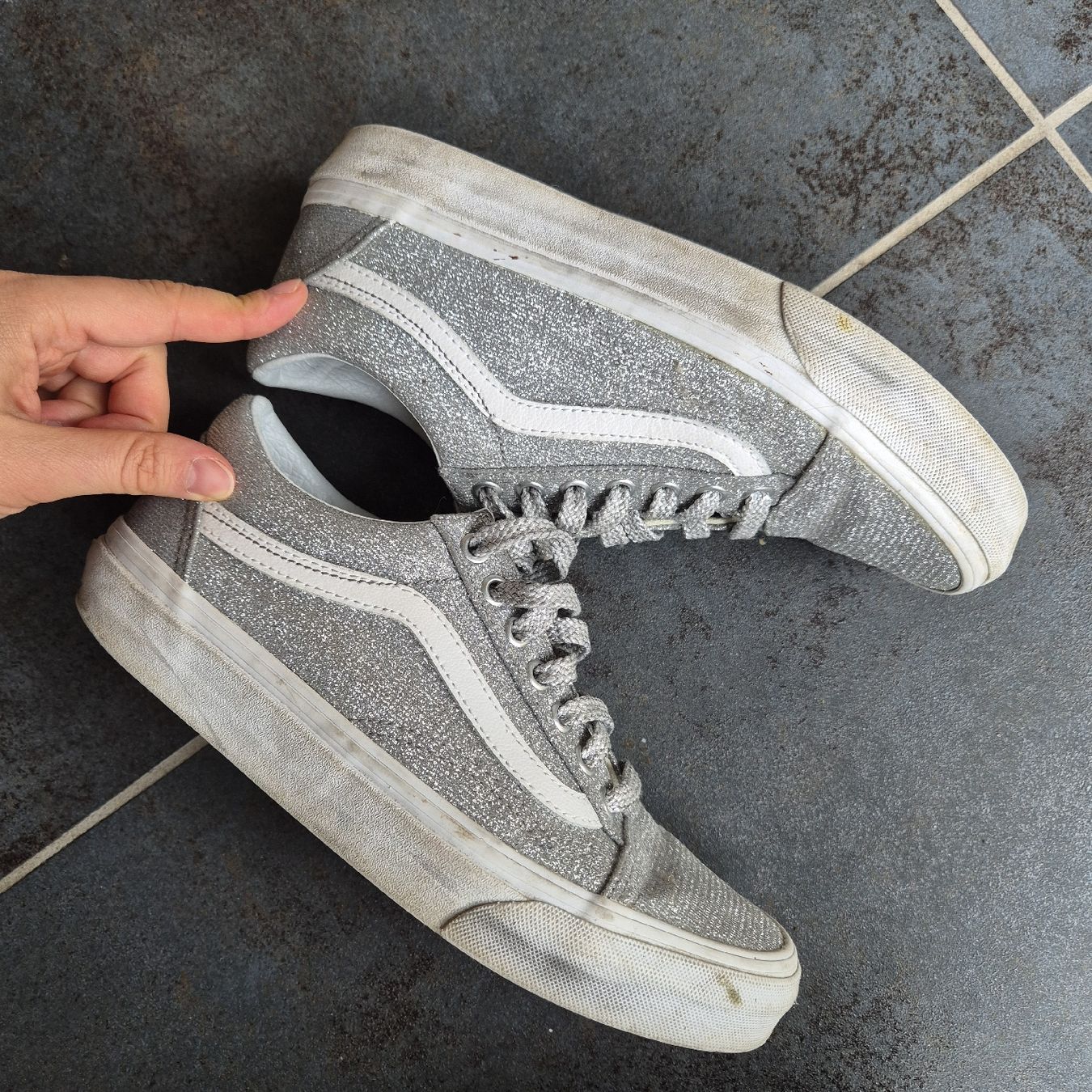 Damenschuhe: Basket Vans, taille 38,5, argentées – Gebraucht aus Choëx von NKim 3
