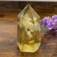 ✲ Citrin Turm ✲ 58mm / 84g aus Brasilien Obelisk Spitze