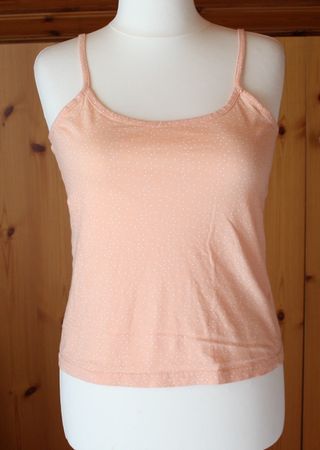Träger - Shirt orange - weiss Gr. XL