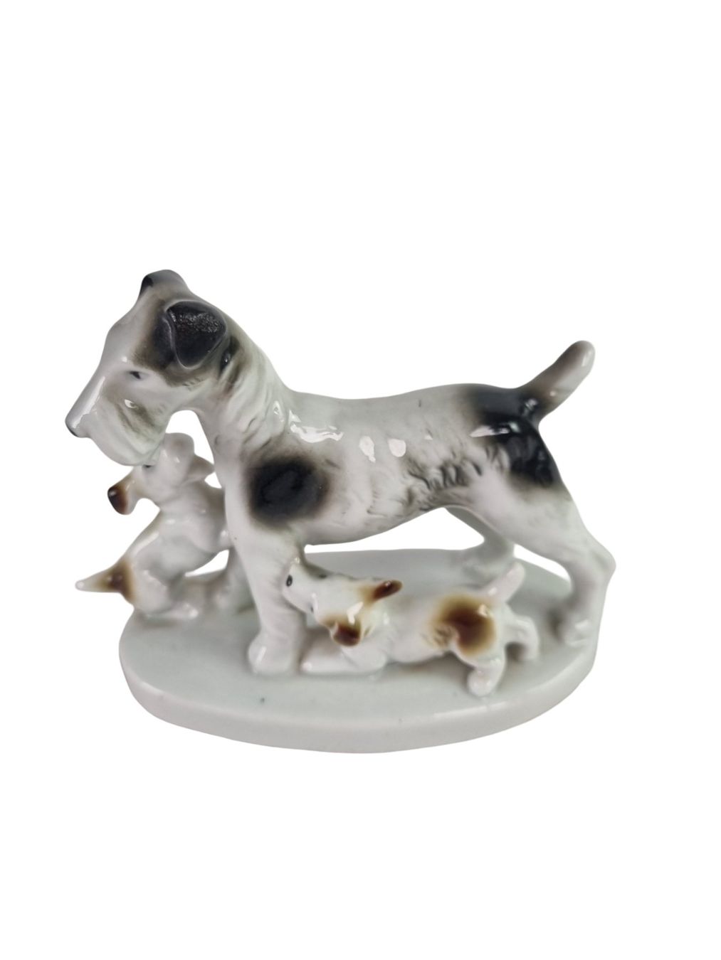 Statuette: PORZELANFIGUR Terrier Hunde – Usato da Wangen b. Olten venduto da Restwert_Wangen