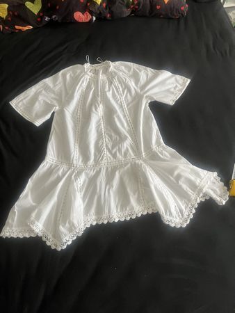 H&M Kleid Weiss Spitze, XS wie neu