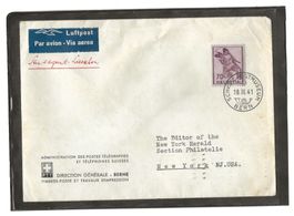 BERN 18.03.41 Zu#245 Mi#379 auf Brief nach New York [L4]