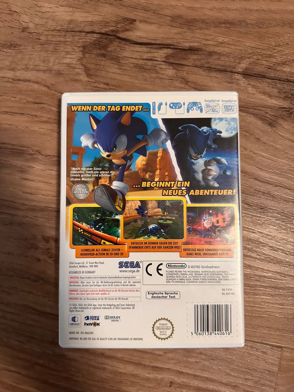 Giochi: Sonic Unleashed - Nintendo Wii Spiel – Usato da Sulz AG venduto da DealWerk 1