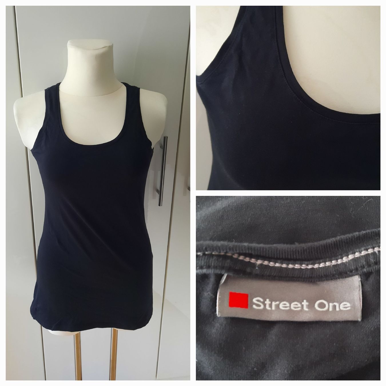Top: ***STREET ONE*** Top schwarz Gr 44 – Usato da Wädenswil venduto da H2H_Secondhandshop
