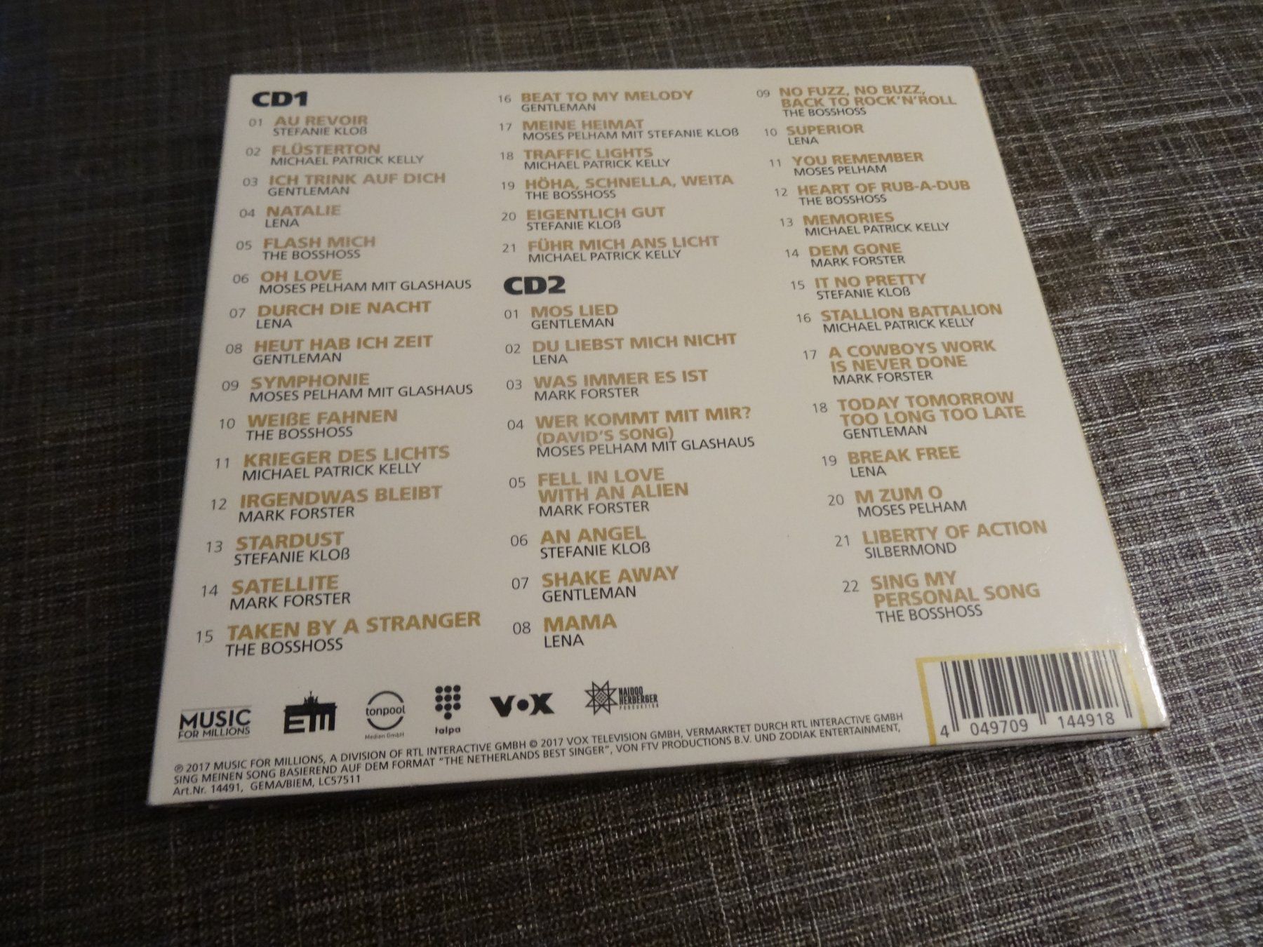 CDs: Sing meinen Song - Volume 4 CD – D'occasion à Olten par Disc-Ausverkauf 1