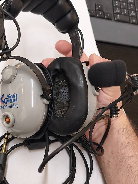 Cuffie: Softcomm C-60 Silver Edition Aviatik-Headset – Usato da Speicher venduto da Switchie 1