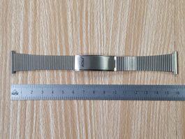Uhrenband Rowi, Stahl, neu OVP, 20mm Faltschliesse