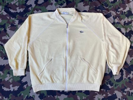 Vintage 80s Lacoste Jacket Cotton Piqué Sz L