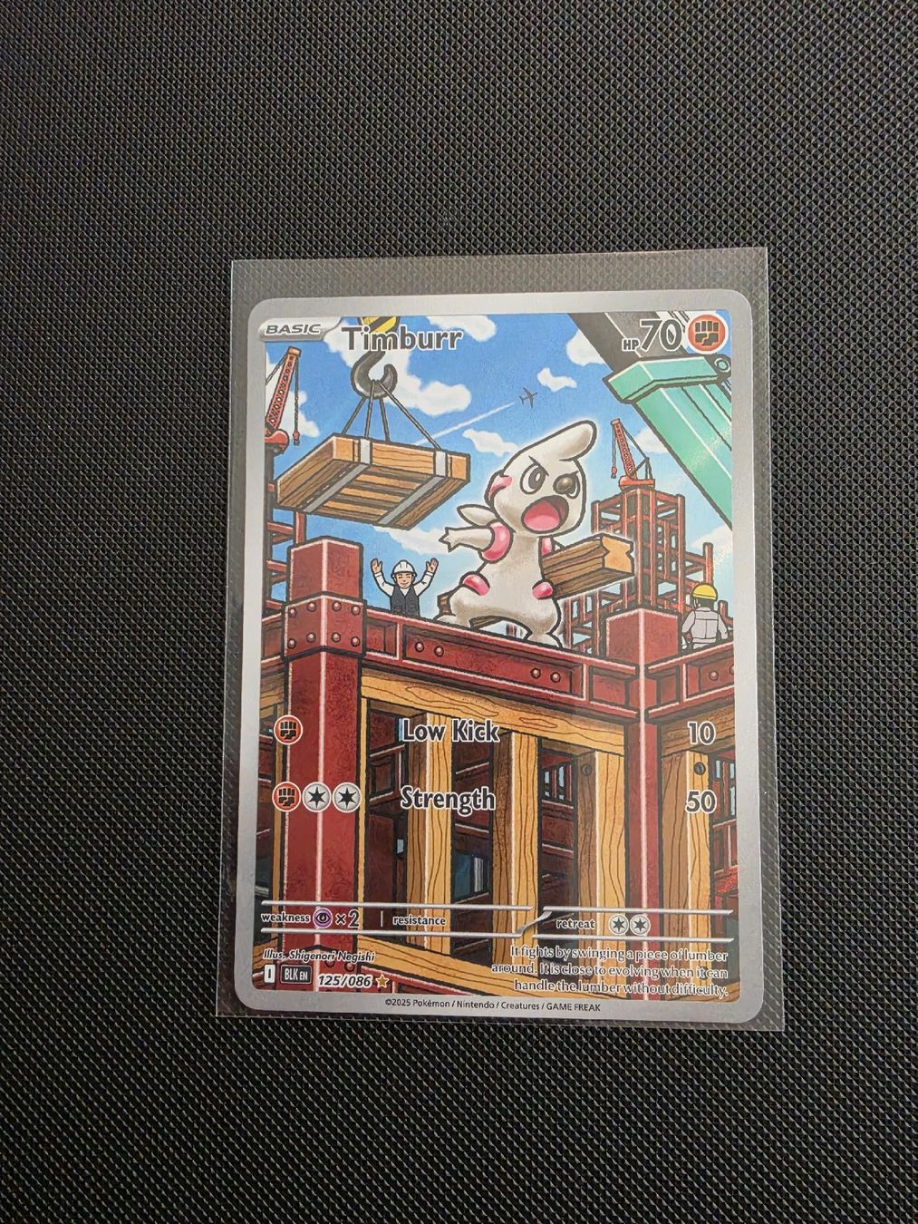 Pokémon Carte collezionabili: Timburr BLK 125/086 | EN – Usato da Luzern venduto da heini81