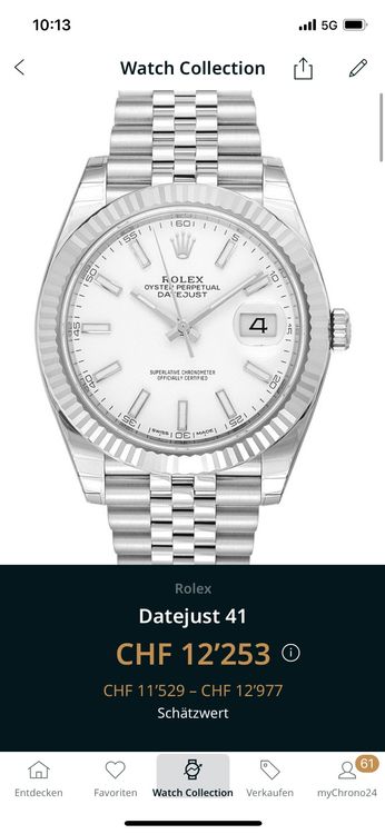 Rolex datejust bucherer hot sale