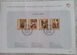 Blocs de timbres Pro Patria certifiés - Rare et intact!