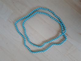Perlenkette mint türkis