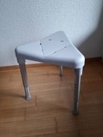 Praktischer Duschhocker, Dreibein, höhenverstellbar 👍