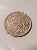 5 Francs Münze France French Frankreich für Sammler