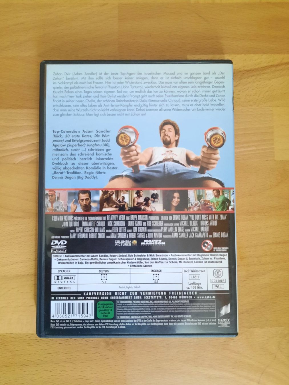 Alle DVDs: DVD "Leg dich nicht mit ZOHAN an" – Gebraucht aus Ibach von urs_sl5h 1