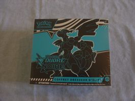Pokémon box ETB "Foudre noire", 2025, état neuf