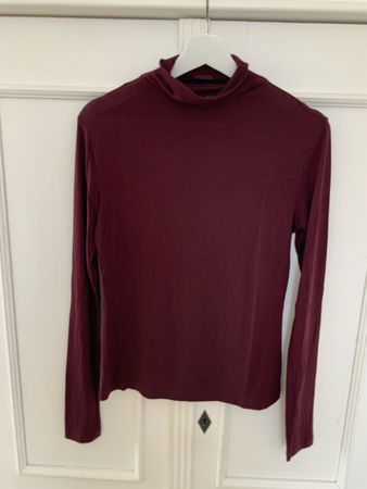 Langarmshirt Uniqlo Heattech extra warm weinrot M