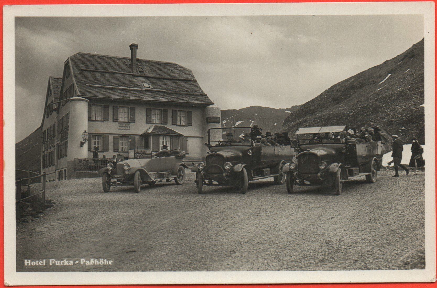 Cartoline postali: Hotel FURKA-PASSHÖHE Postauto – Nuovo (secondo la descrizione) da Jona venduto da philajona