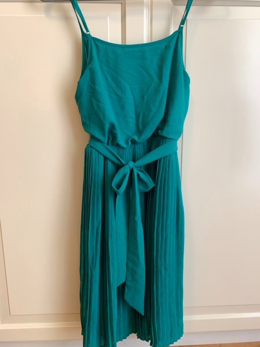 Vestiti: Teal Pleated Sommer Kleid - Size S – Usato da Zürich venduto da Sera.13 2