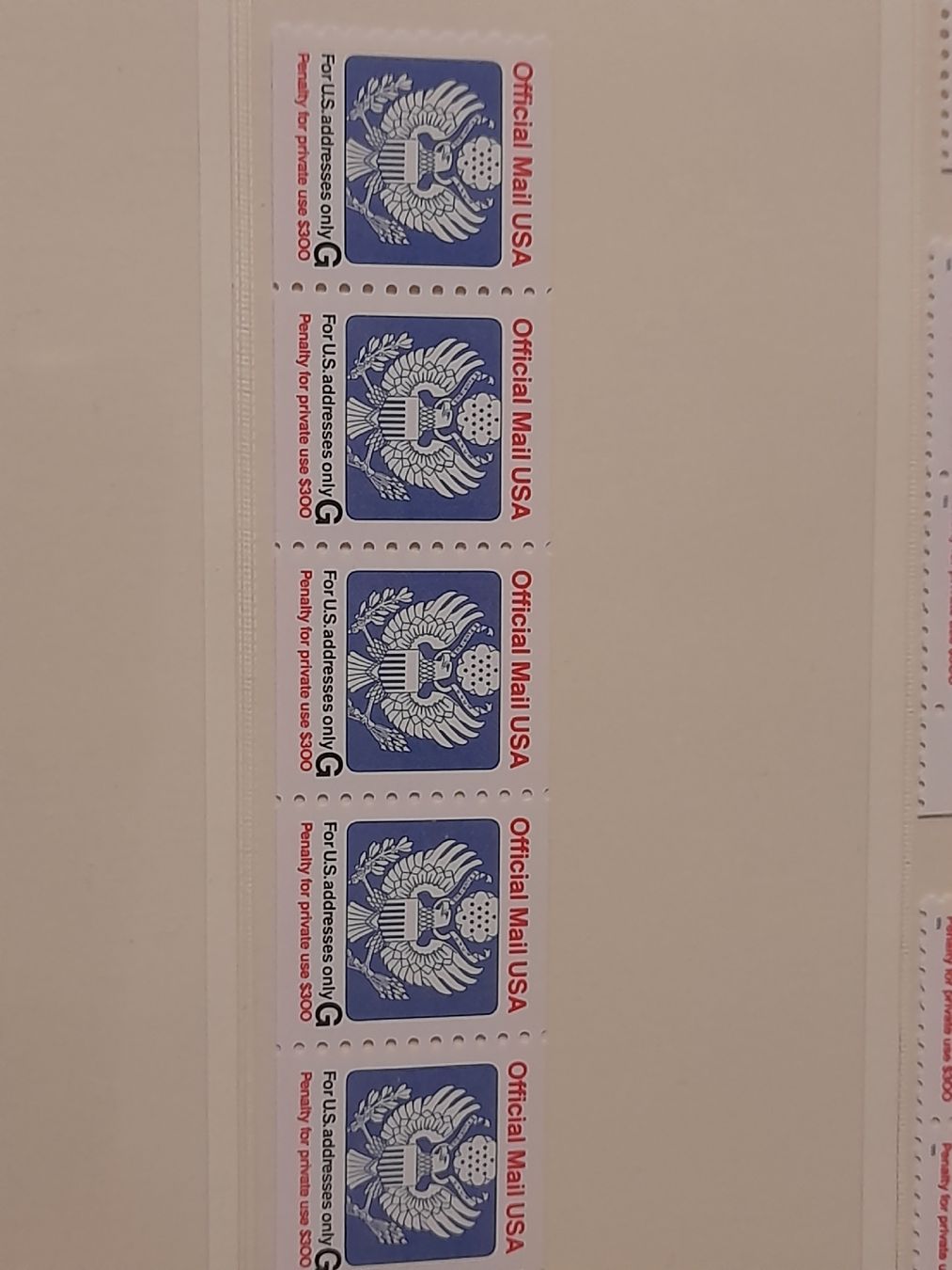 Alle Briefmarken: Briefmarken Sammlung USA, "Official Mail", komplett. – Neu und originalverpackt aus Winterthur von Ufff512 1