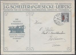 1921 Firmenbrief illust. mit Reklame o Zürich selten ab 1.-