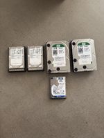 5 Festplatten aus Serverauflösung – 7 TB, WD & Seagate