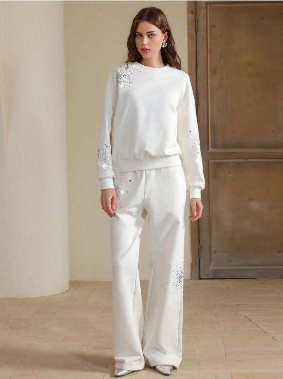 Completi & Tailleur: Ensemble Blanc élégant pour femmes – Nuovo e nell'imballaggio originale da Nyon venduto da jen_7dfc 1
