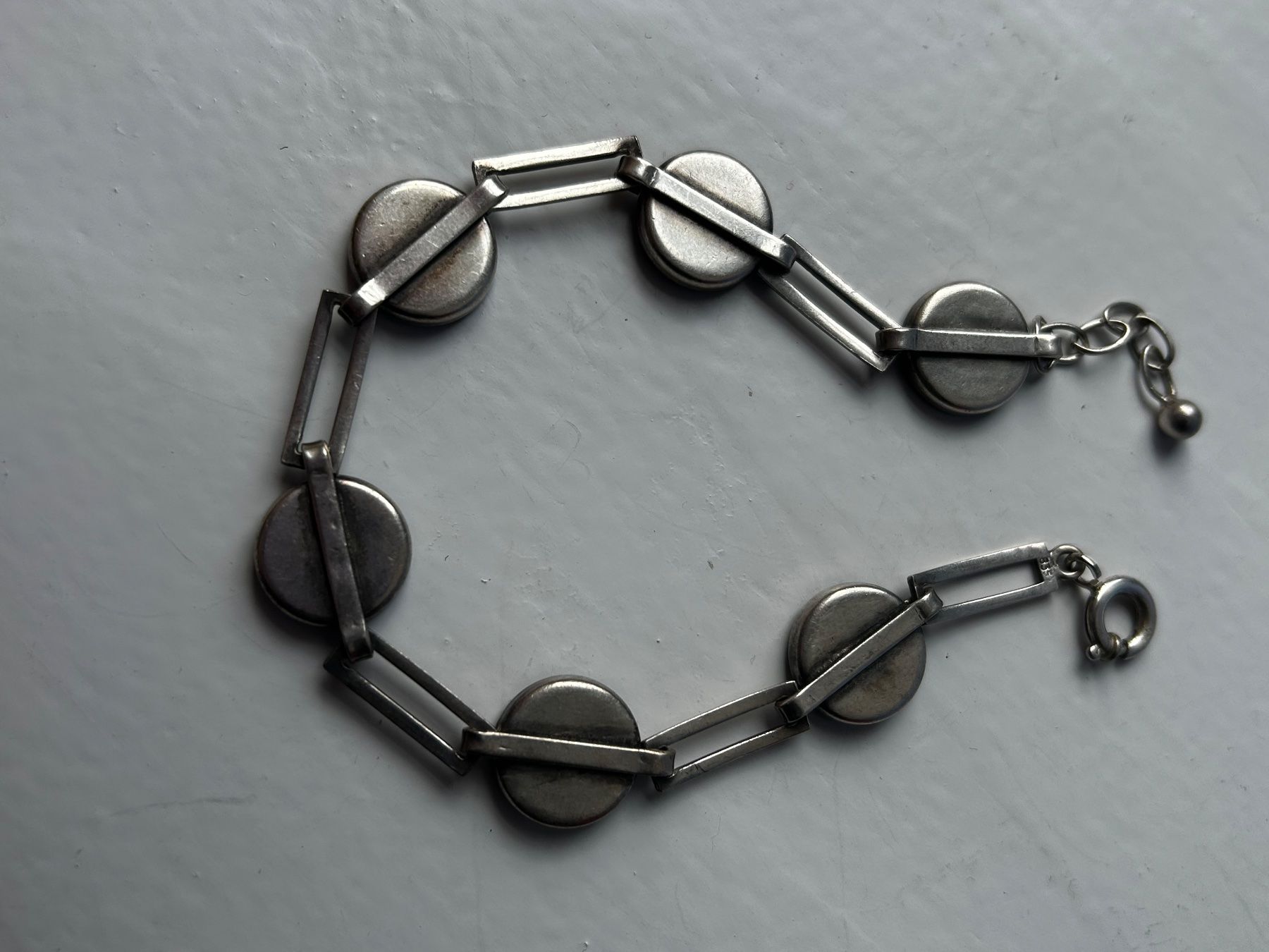 Bracciali & Braccialetti: Silber Armband Onyx Cabochon, Vintage – Usato da Laufen venduto da belleskulptur 8