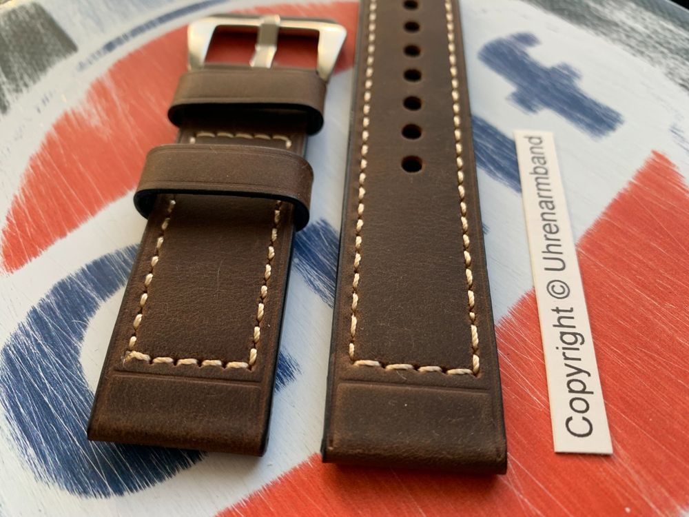 Lederband Riemverschluss 19 Mm Für Tag Heuer Carrera Kaliber 5 Schwarz