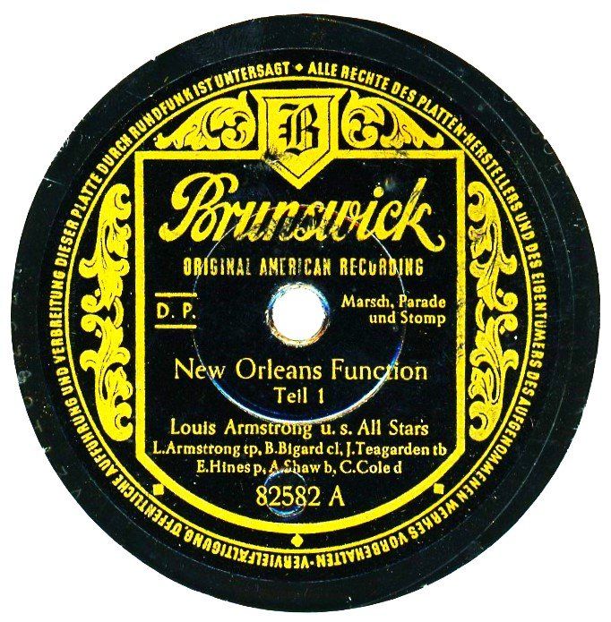Vinyles: Louis Armstrong, legendäre Schellackplatte – D'occasion à Hemishofen par Phonomandy