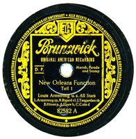 Louis Armstrong, legendäre Schellackplatte