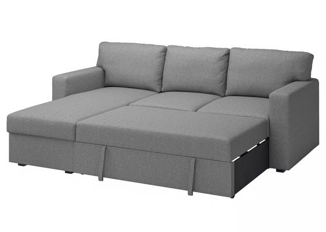 Ikea Sofas: Schlafsofa grau 236cm L mit Bettfunktion und Stauraum – Neu (gemäss Beschreibung) aus Zürich von lilimeier8 1