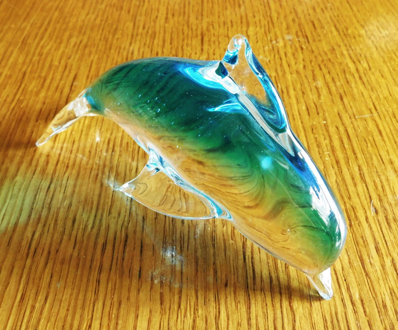 Sculture & Statue: Skulptur Glas Blue Dolphin Kristall 2000er – Usato da Emmenbrücke venduto da Ulisse-22