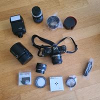 CONTAX RTS Kit mit Tamron 70-210mm und Blitz TLA30