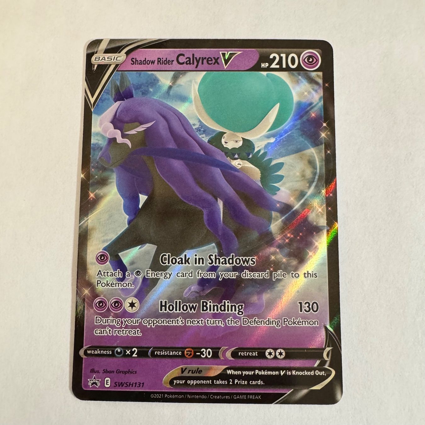 Pokémon Carte collezionabili: Pokémon Calyrex V - SWSH / 131 - ENG – Nuovo (secondo la descrizione) da Staad SG venduto da miaCards