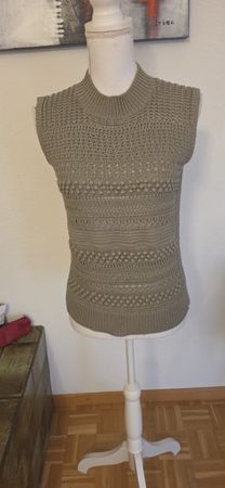 Fabiana Filippi Strickweste Baumwolle beige Grösse S