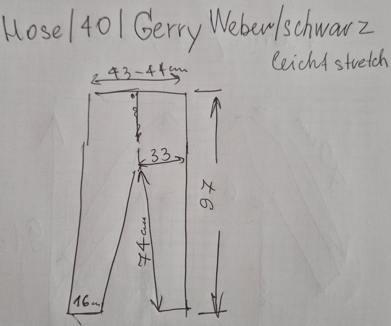 Gerry Weber Hosen: Hose Gerry Weber, Gr.40 , schwarz – Gebraucht aus Obergösgen von js9_h6hp 4