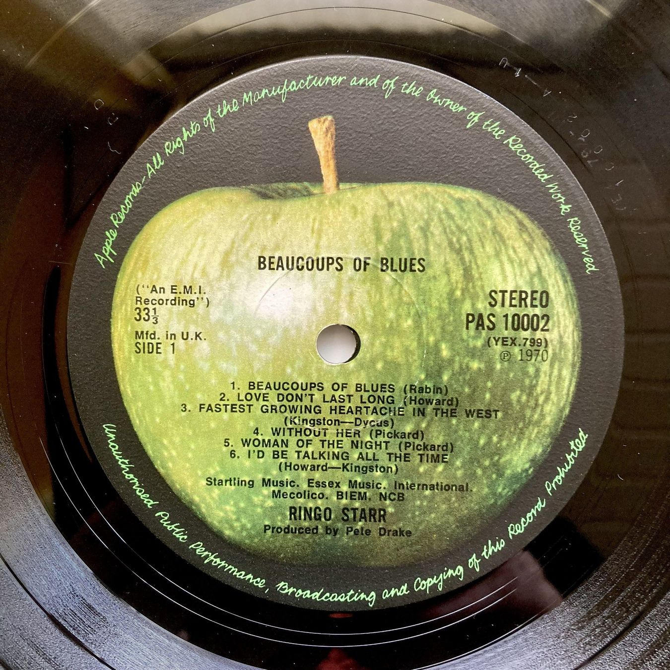 Schallplatten: LP Ringo Starr - Beaucoups of Blues – Gebraucht aus Küttigen von Jupiterfred 4