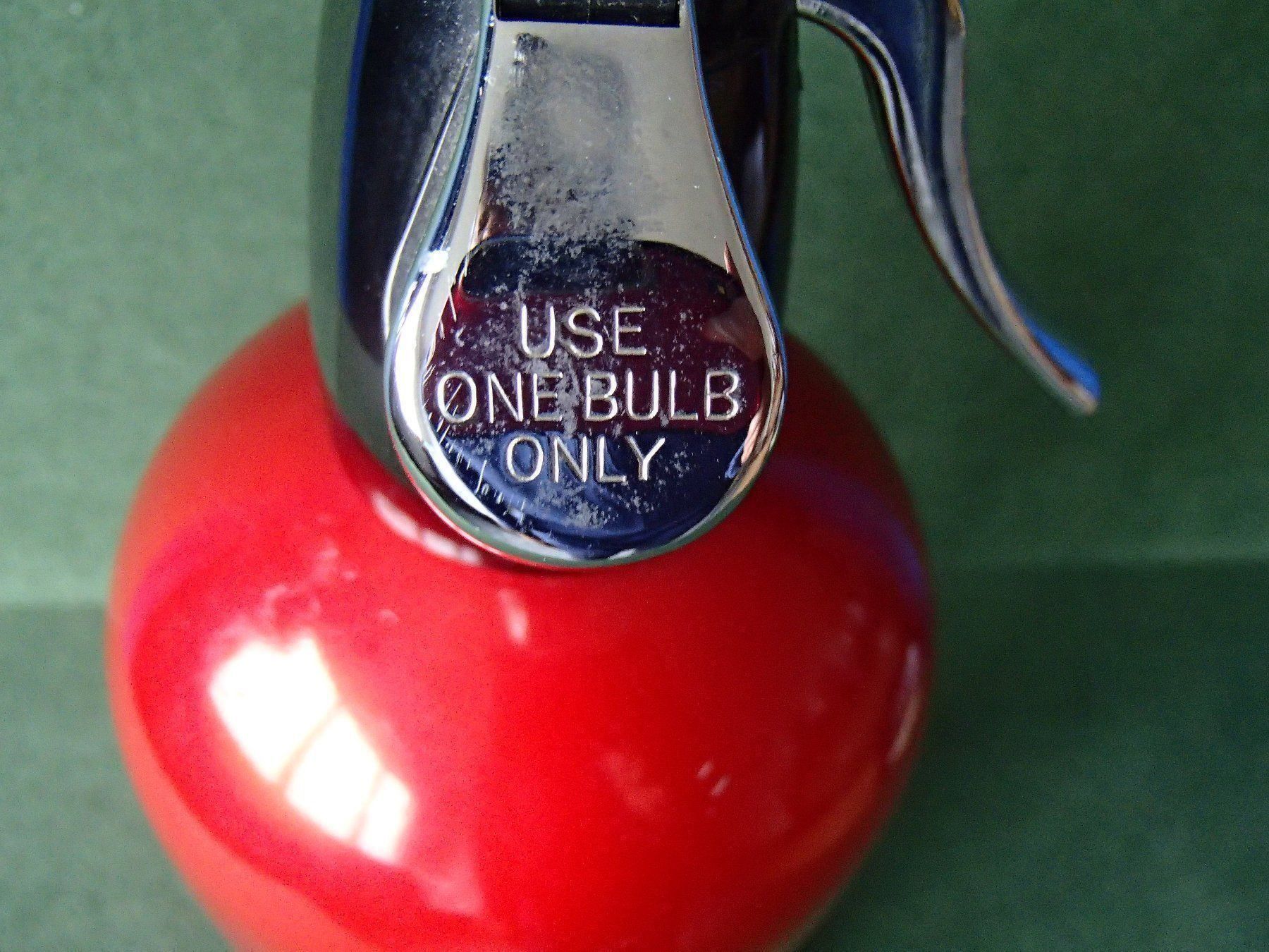 Bouteilles: Vintage roter englischer SPARKLET Siphon – D'occasion à Schöfflisdorf par pullux 2