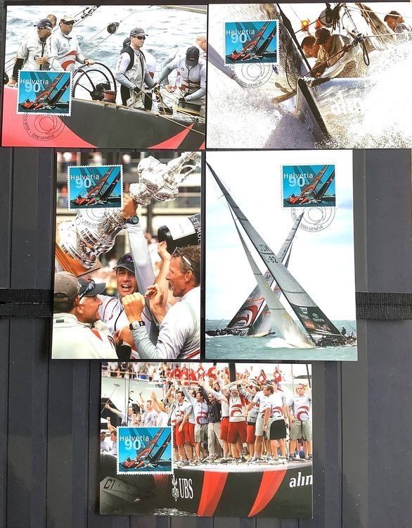 Tutti i francobolli: 2003 Alinghi Maximumkarten SET - America's Cup 2003 – Nuovo (secondo la descrizione) da Liestal venduto da Skunk02