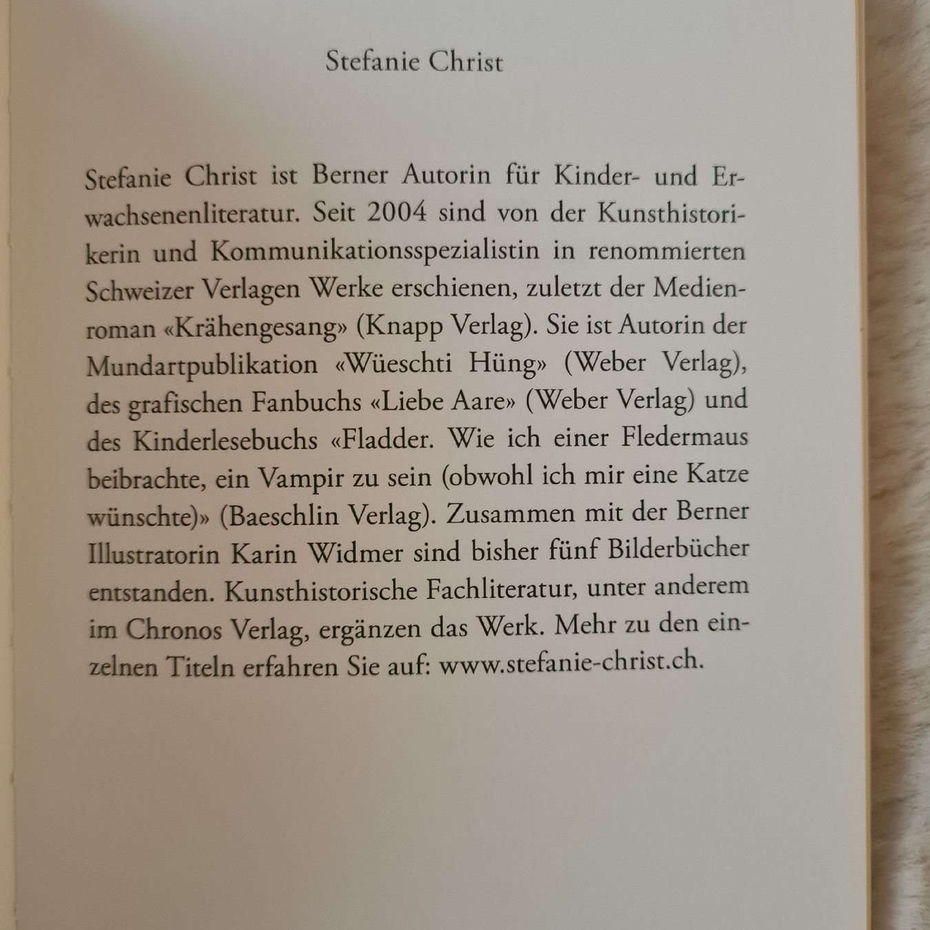 Livres: Stefanie Christ: Der Schlitten der Stadtpräsidentin – D'occasion à Horgenberg par Klatschmohnmaria 1
