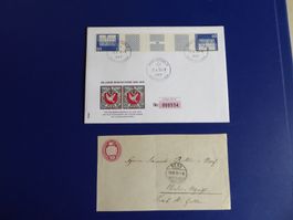 FDC Kehrdruckmarken 1970 und andere