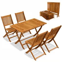 5-tlg. Garten-Sitzgruppe aus FSC®-Akazienholz