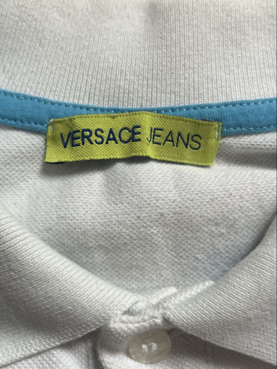 Versace Magliette Polo: Polo Versace Jeans blanc taille L état correct – Usato da Baulmes venduto da resel_.tm 2