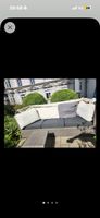 Gartensofa und Beistelltisch
